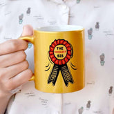 Reward Ribbon For Best Sis Artwork Golden Coffee Mug